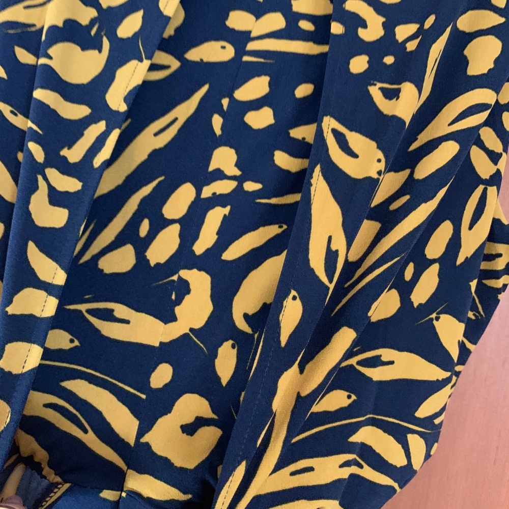 Blue-Gold Jumper 1 piece, sleeveless w/blouson - Picture 6 of 10